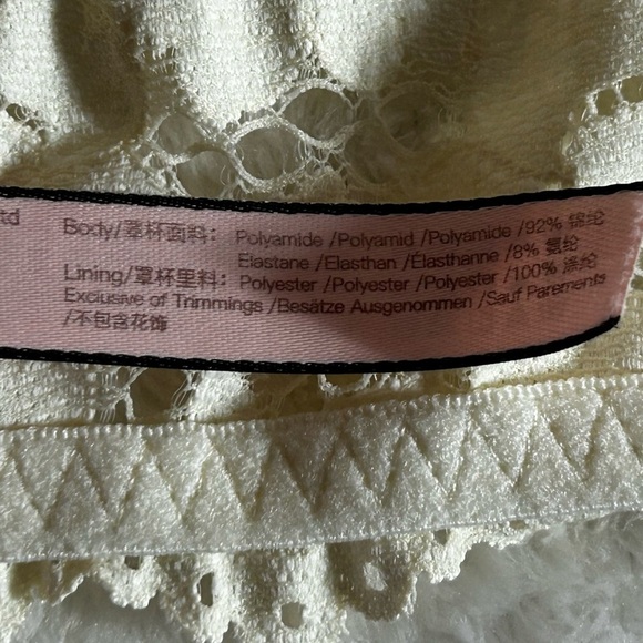 Momanda Cream Lace Bralette Size 34C - Picture 12 of 13